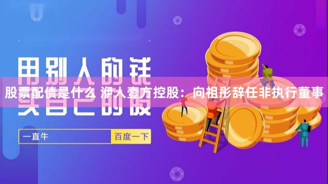 股票配债是什么 洢人壹方控股：向祖彤辞任非执行董事